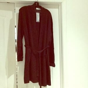 Gispa Donna Brown 3/4 sweater front pockets NWT 1x